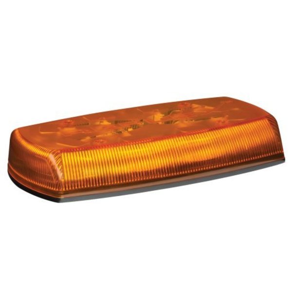 Ecco Safety Group LED MINIBAR: REFLEX, 15IN, 12-24VDC, 18 FLASH PATTERNS, MAGNET MOUNT, CLEAR DOME, AMBER ILLUMINATION 5585CA-MG